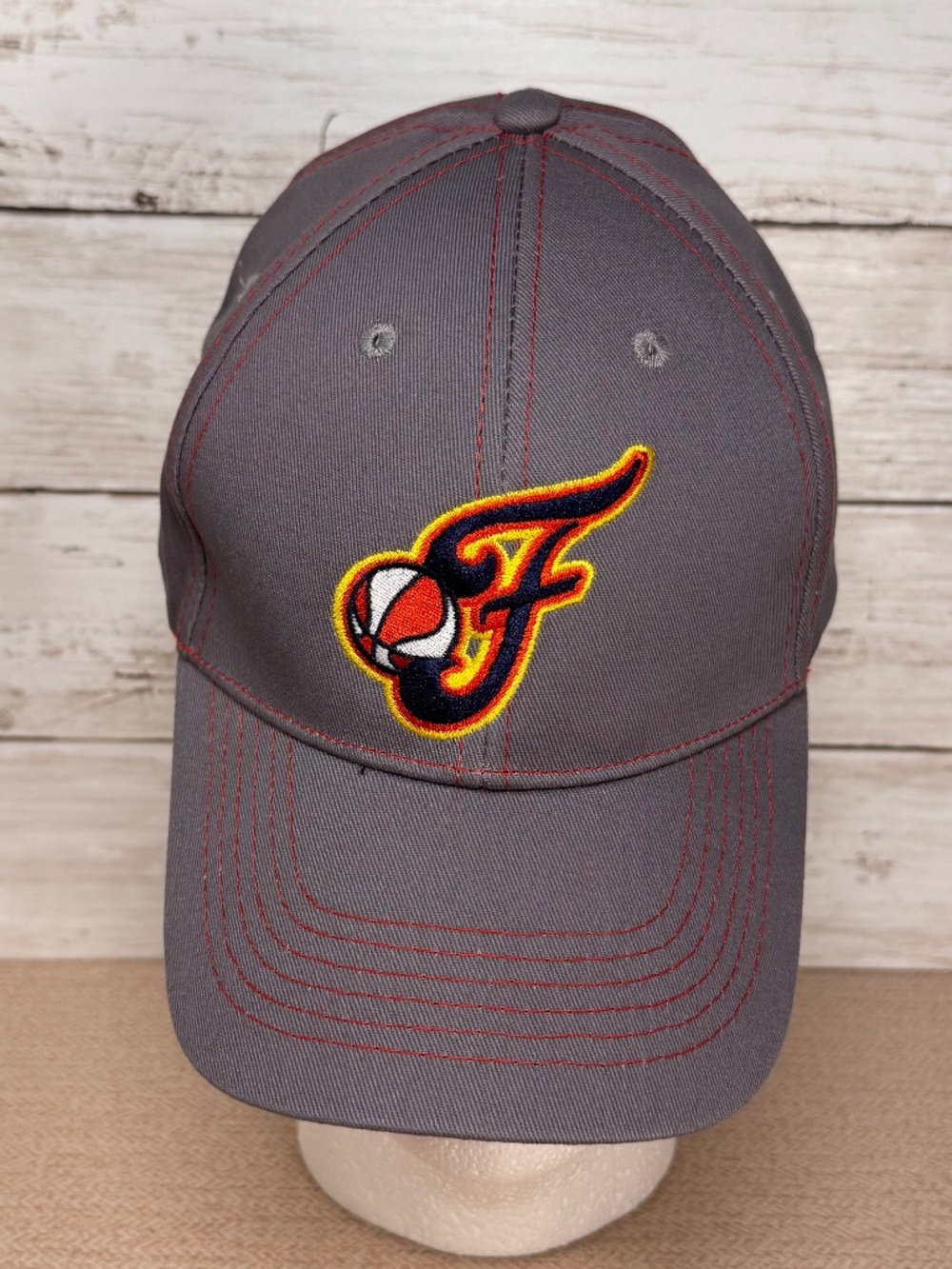 Indiana Fever WNBA Lucas Oil Gray Adjustable Baseball Hat OS